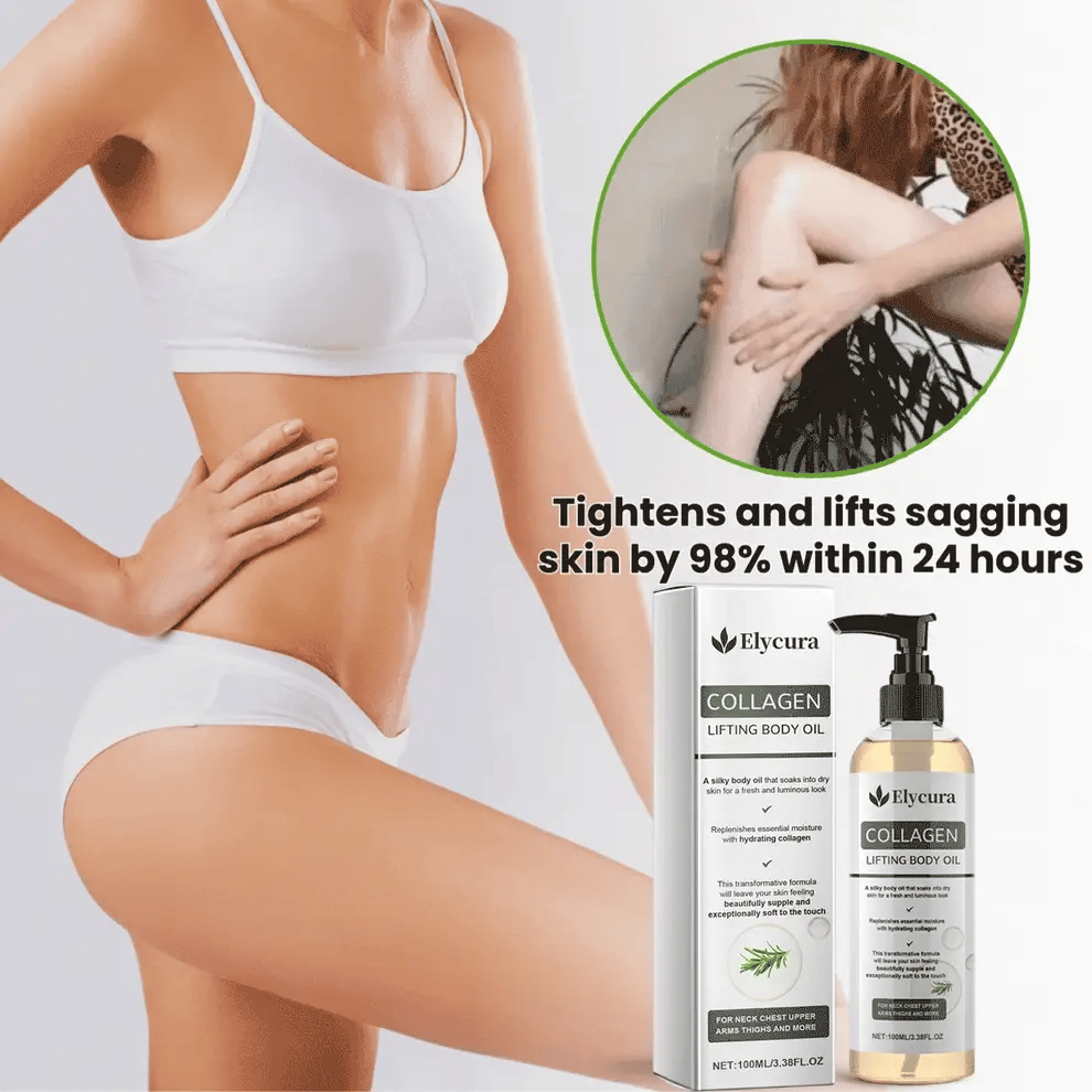 Elycura™ Collagen Oil Tightens and lifts sagging skin by 98% within 24 hours