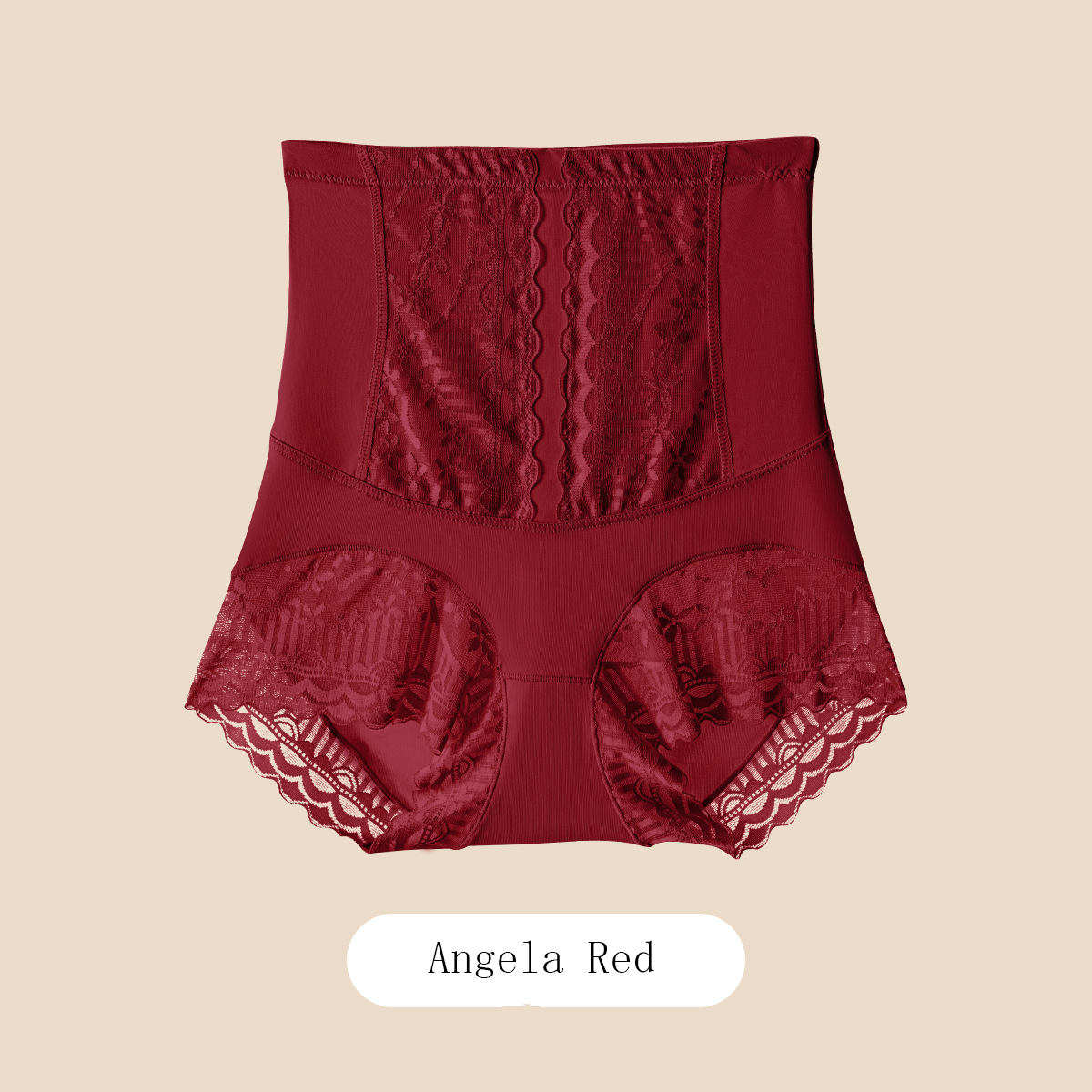 Ice silk high-waisted seamless tummy control and butt lifting underwear