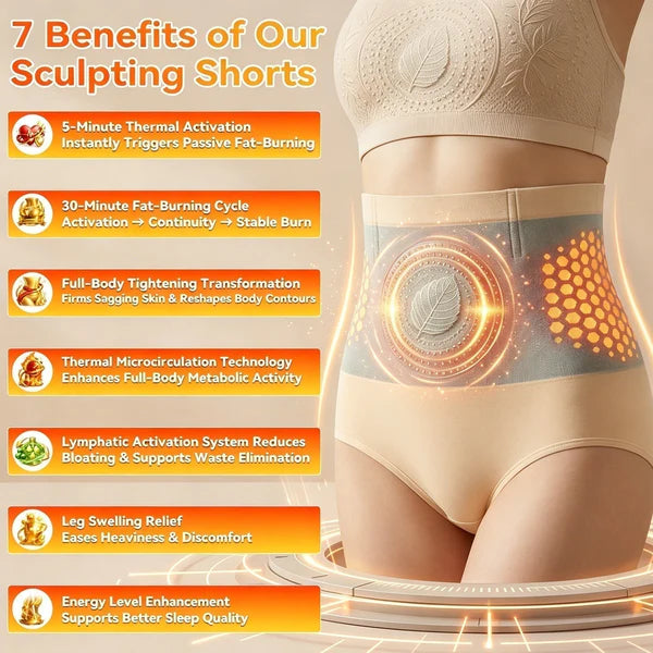 Official Brand Store |2026 Moringa &Berberine 4-in-1 Micro-Particle Shaping &Fat Burning Shorts