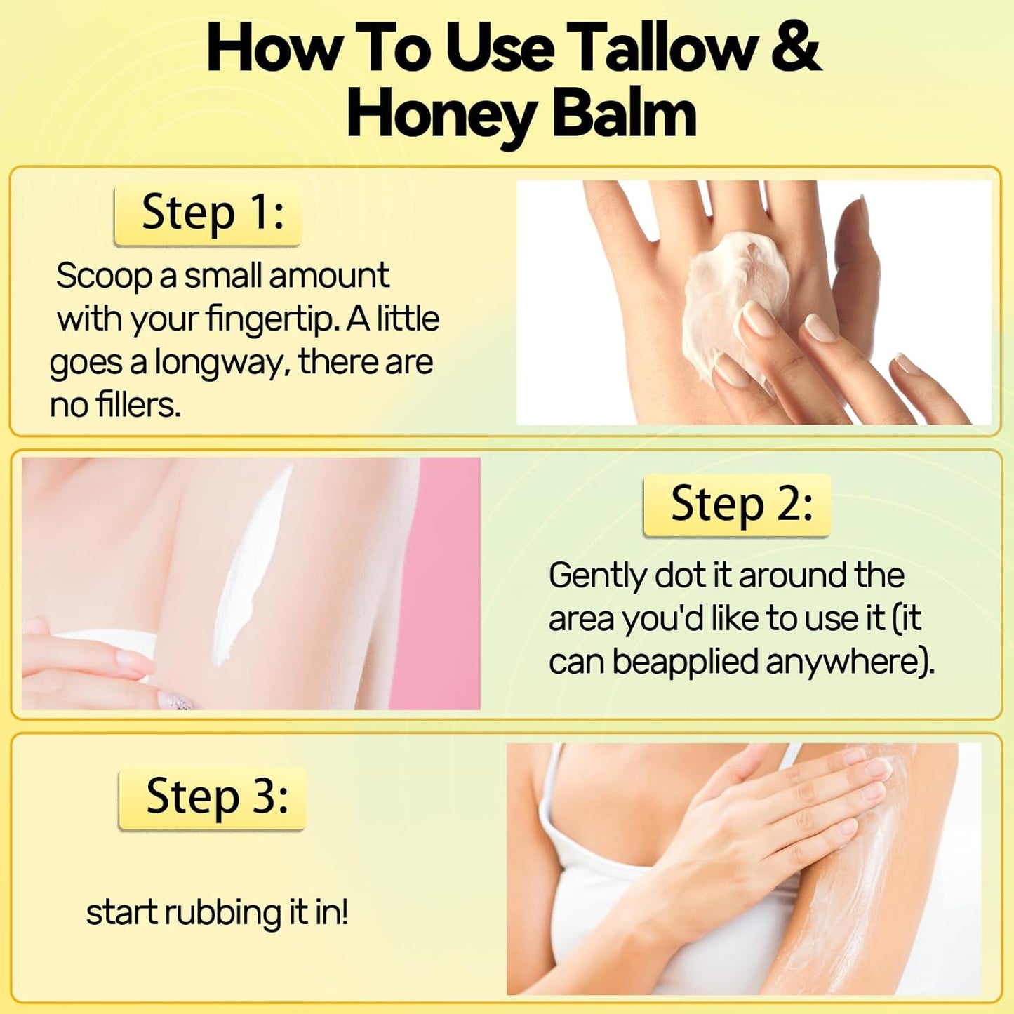 🌟 GRASS-FED TALLOW & HONEY MOISTURIZING BALM 🧈🍯 5346519 🧈 Ultra-Rich Multi-Effect Repair Cream for Face & Body 🍯 One jar replaces your entire moisturizer routine
