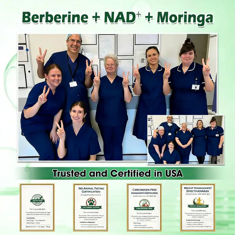 Moringa · Berberine × NAD+ 10-in-1 Advanced Nano Microneedle Patch — Once Daily, Visible Results in 7 Days