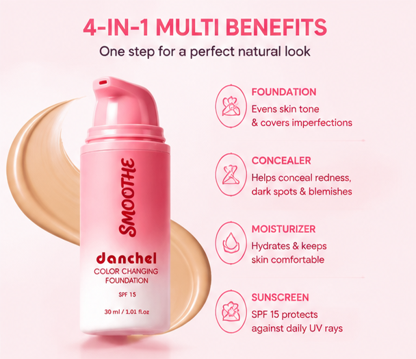 Magic Color Changing Foundation | 4-in-1 Perfect Match