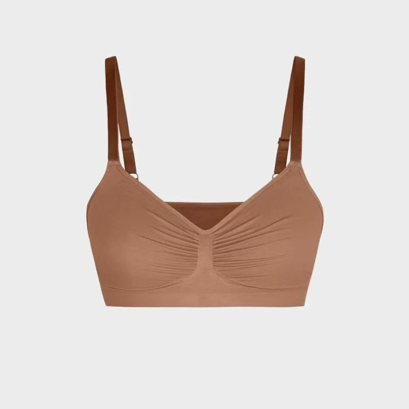 Womens Wireless Sculpt Bra Comfort Bralettes No Underwire Unlined Cami Bra