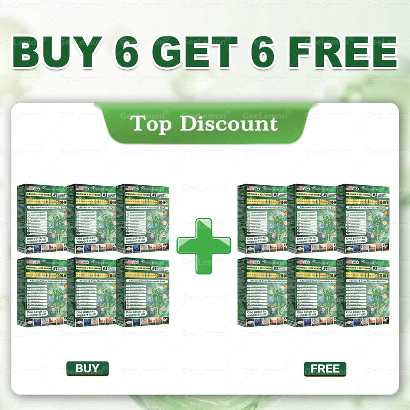Moringa · Berberine × NAD+ 10-in-1 Advanced Nano Microneedle Patch — Once Daily, Visible Results in 7 Days