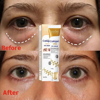 Instant Eye Bag Removal Cream Collagen Removal Wrinkles Firming Skin Fade Fine Lines Brighten Dark Circle