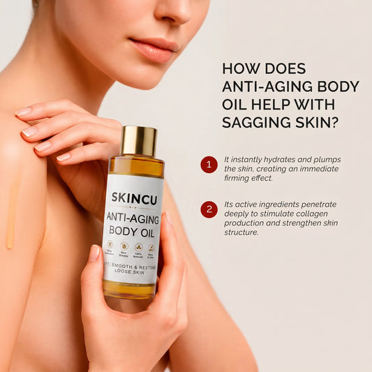 Anti-Aging Body Oil with advanced peptide technology against sagging skin