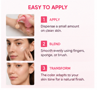 Magic Color Changing Foundation | 4-in-1 Perfect Match