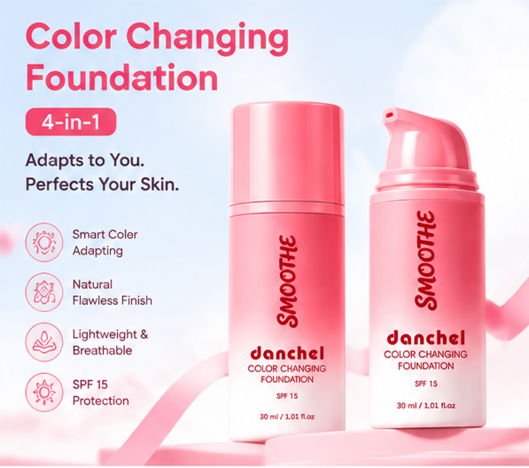 Magic Color Changing Foundation | 4-in-1 Perfect Match