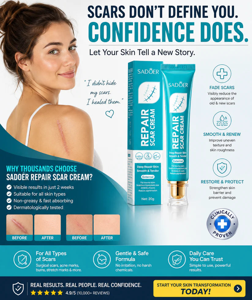 Advanced Scar Repair Cream Fade Old &New Scars|Smooth & Restore Skin-SUY