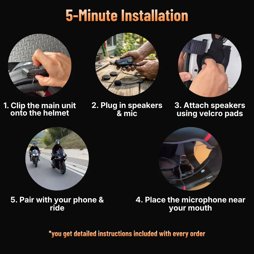 🏍️Motorcycle Helmet Audio System🏍🎧Upgrade Your New Helmet