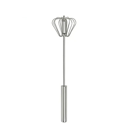 🥄✨ 10 inch Stainless Steel Hand-Push Rotary Whisk – Effortless Mixing in Seconds!