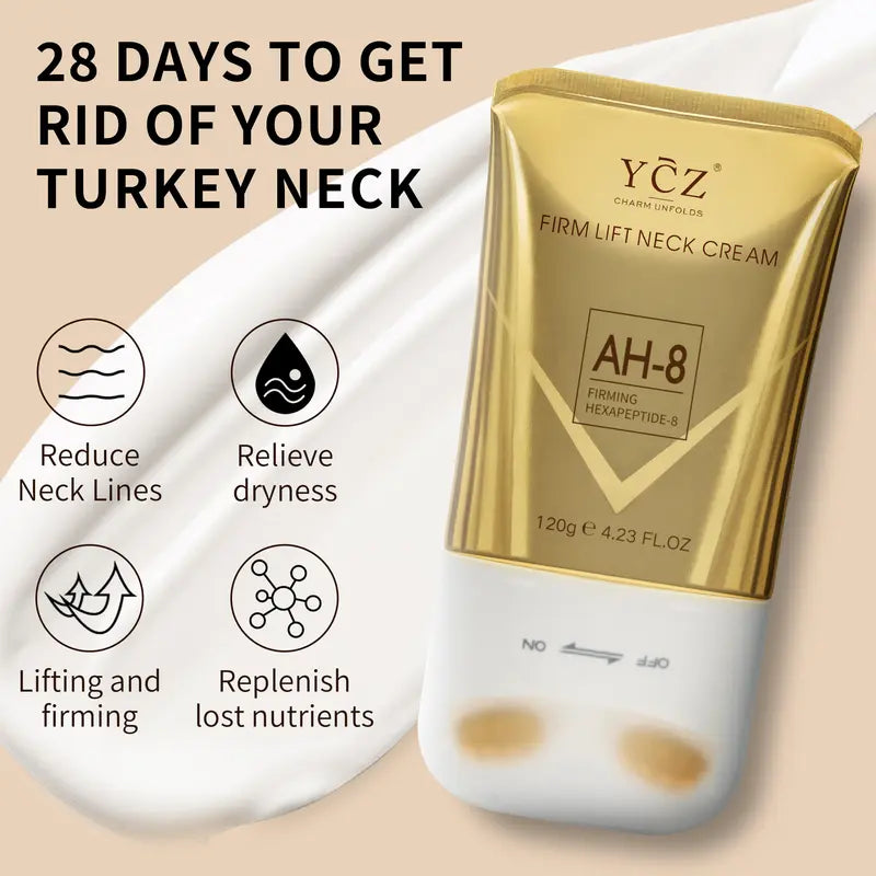 YCZ Neck Firming Cream, Upgraded Formula | Deep Hydration for Crepey Neck & Body Skin | Cruelty-Free Skincare