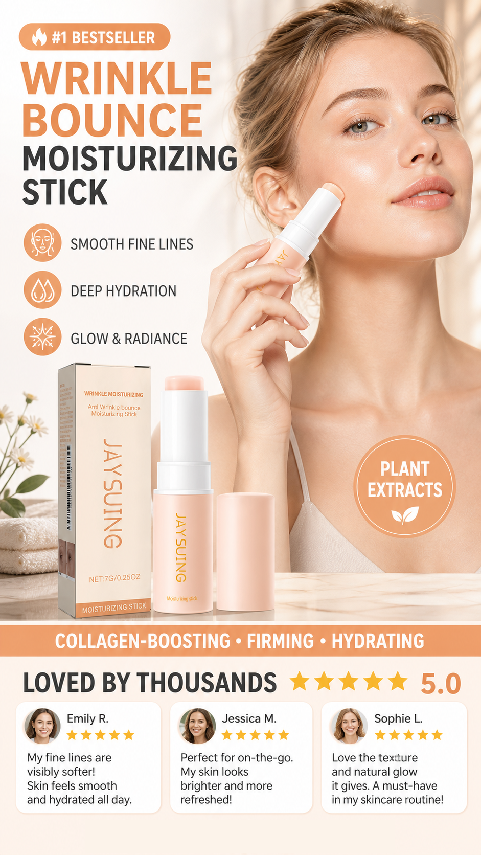 ✨️LAST DAY 50% OFF!！👱‍♀️Get celebrity-like skin back！💦Pink Collagen Volume Multi Balm