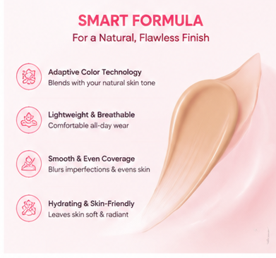 Magic Color Changing Foundation | 4-in-1 Perfect Match