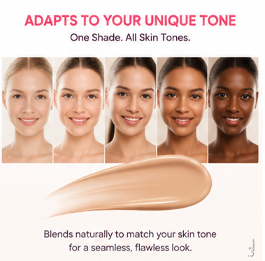 Magic Color Changing Foundation | 4-in-1 Perfect Match