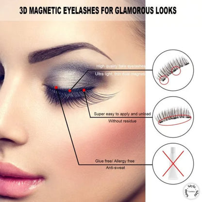 🔥✨ Hot Sale! ✨🔥 Magnetic Eyelashes – No Glue, No Mess, Effortless Glam Every Day 👁️💖💄 Travel-Friendly & Reusable Beauty Must-Have! 🌸💫